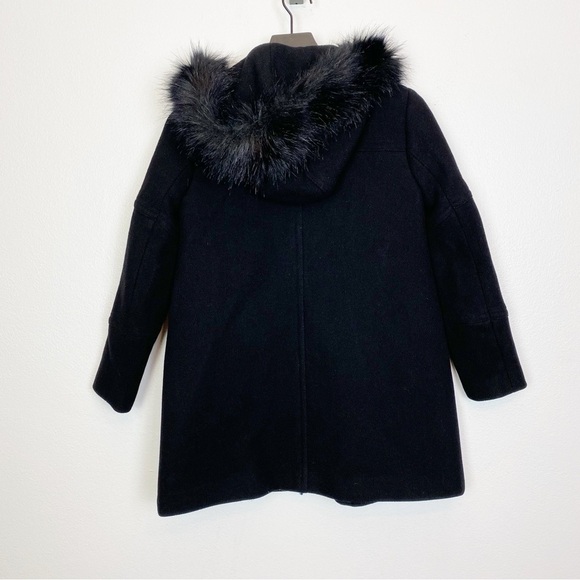 J. Crew Petite Chateau Parka in Italian Stadium-Cloth Wool Black Style J8369 - Picture 5 of 9